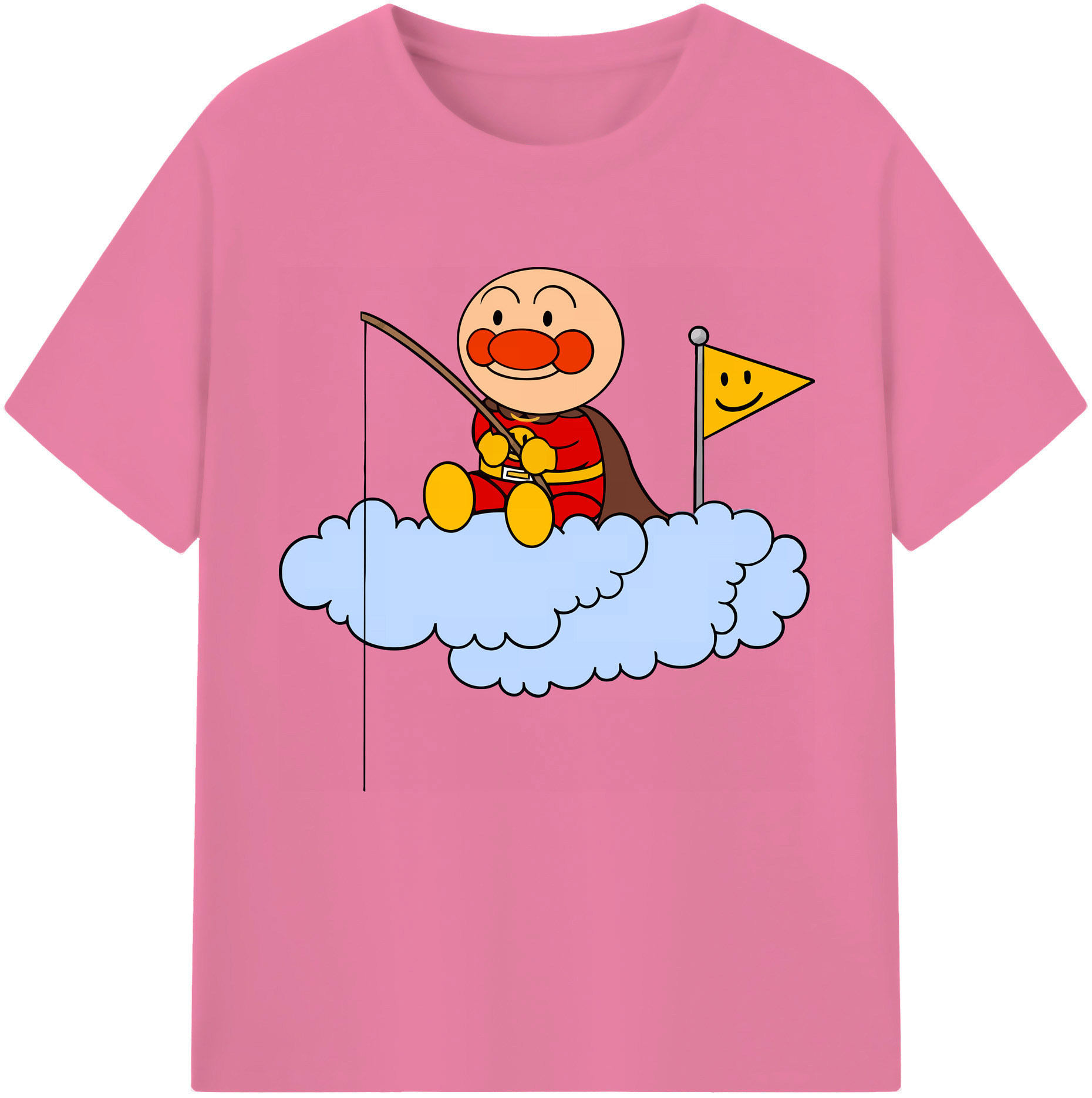 （画像用） アンパンマン Anpanman 綿100％半袖Tシャツ（フロントプリント）